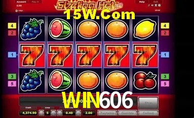 Tela de boas-vindas e lobby de jogos do aplicativo WIN606